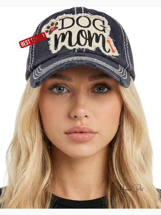 Distressed Baseball Cap with Embroidered Patch, Vintage Trucker Hat Adjustable main image 2